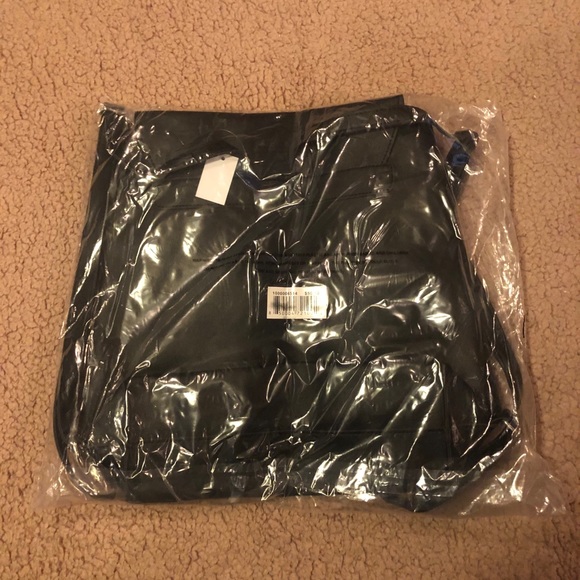 NWT Black leather back pack/purse - Picture 5 of 9
